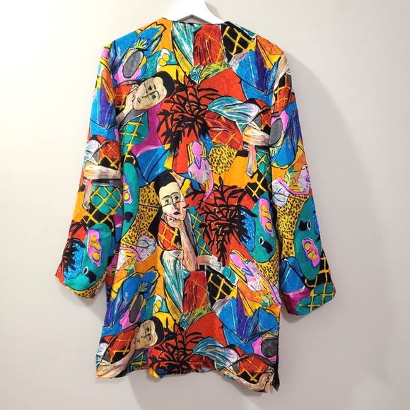 Diane Freis - Vintage Silk Duster Blazer - Picture 11 of 11